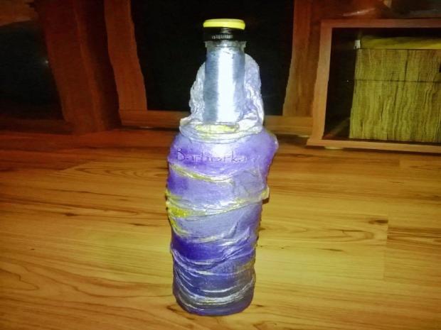 silónkvé fľašky, Servítková technika, janickal, 1