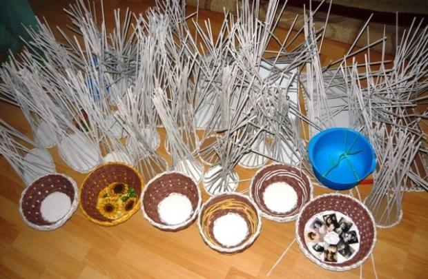 Košíky pribúdajú, Papierové pletenie Košíky pribúdajú, Papierové pletenie, sereina, 1