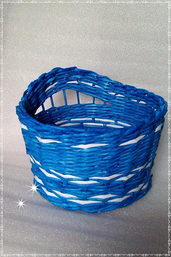 modrý..., Papierové pletenie modrý..., Papierové pletenie, Aďka 26, 1