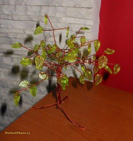 medeno -zeleny stromček, Korálky, jana508, 1
