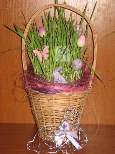 veľkonočný aranžmán levanduľový, Aranžovanie, lyubka, 1