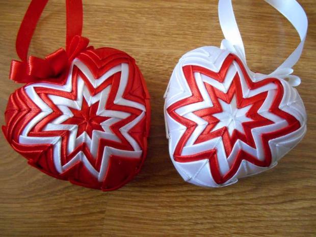 Srdiečka 8 cm, Falošný patchwork, mamina1973, 1