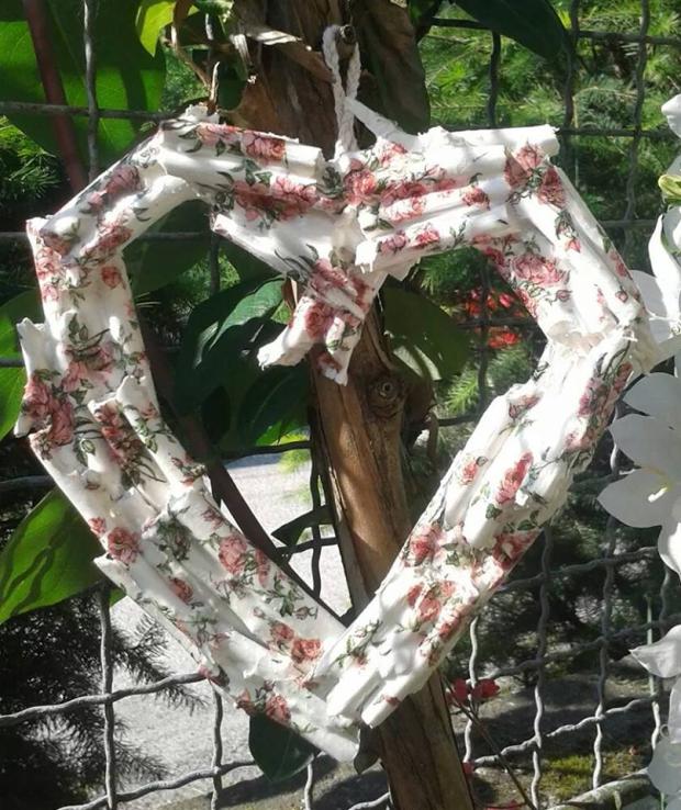vítačka na dvere v tvare srdiečka, Servítková technika, Zuzana321, 1