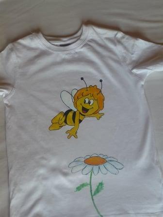 včielka Maja, Maľovaný textil, katrin, 1