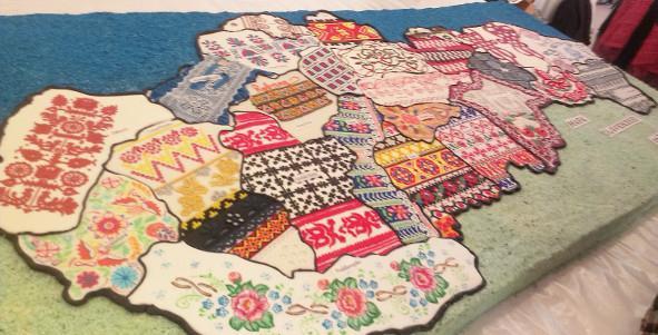 Torta mapa Slovenska so vzormi výšiviek , Ostatné Torta mapa Slovenska so vzormi výšiviek , Ostatné, Kamila, 1