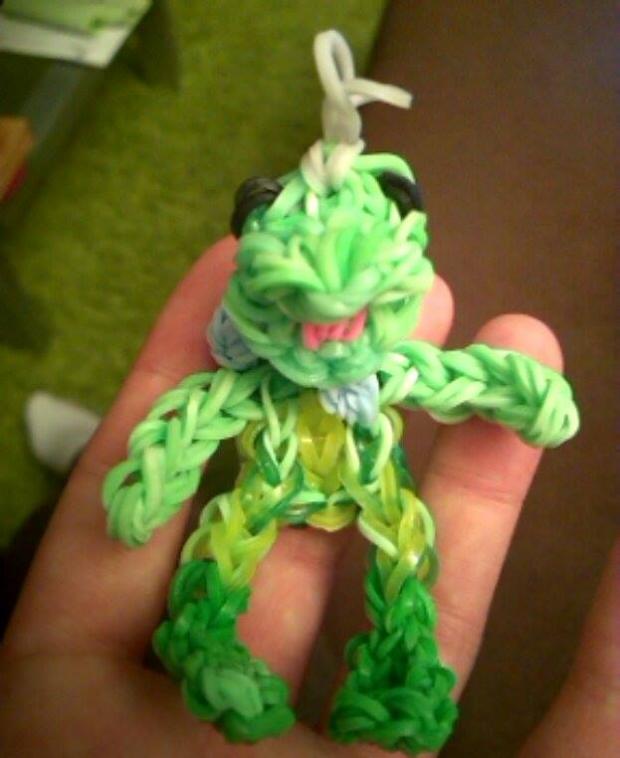 loom žaba, Gumičky - Loom bands, Kristína784, 1