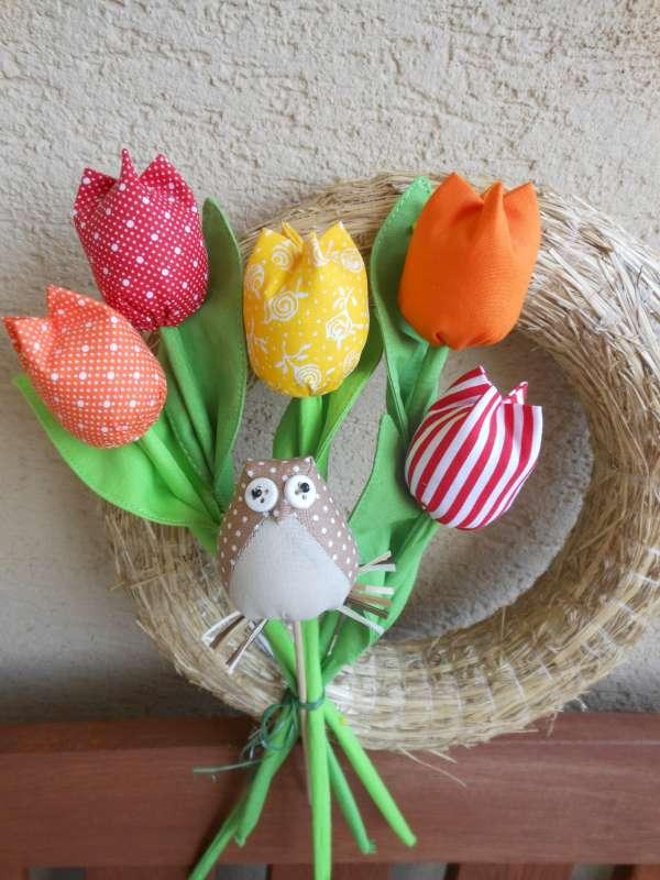 tulipániky a zápich sovička, Šitie, stankabal, 1