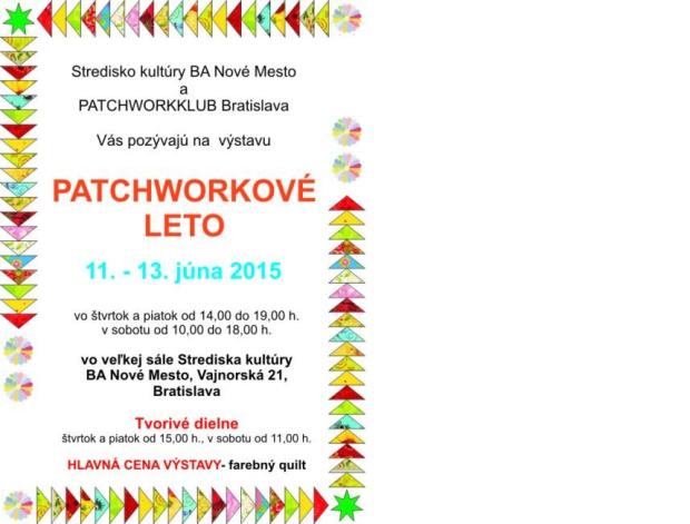 Patchworkové leto 2015 - výstava, Patchwork, elenak, 1