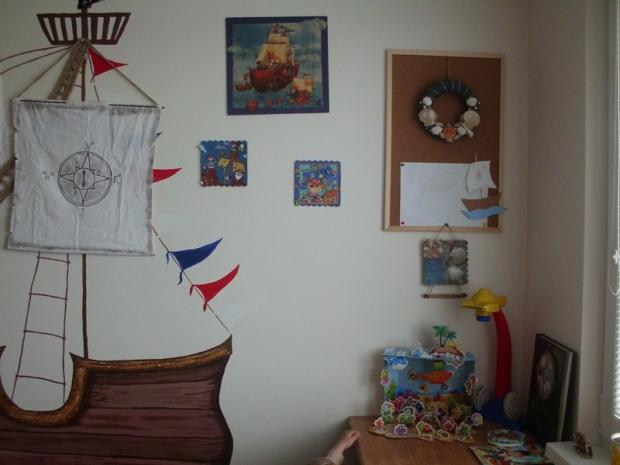 pirátske obrázky - servítka 2, Bývanie, apple, 1