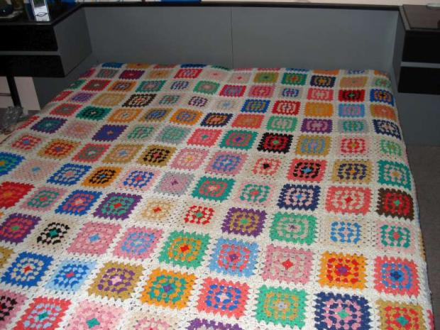 háčkovaná deka na postele, Bytový textil háčkovaná deka na postele, Bytový textil, mamka Danka, 1