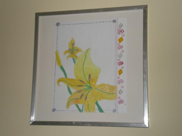 kvetinka, Maľovanie kvetinka, Maľovanie, maťa 27, 1