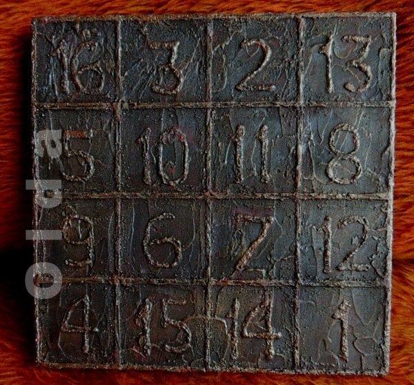 Magický čtverec Albrechta Dürera, Maľovanie Magický čtverec Albrechta Dürera, Maľovanie, rykroo, 1