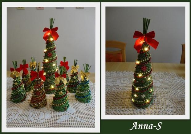 Stromčeky, Papierové pletenie Stromčeky, Papierové pletenie, Anna-S, 1