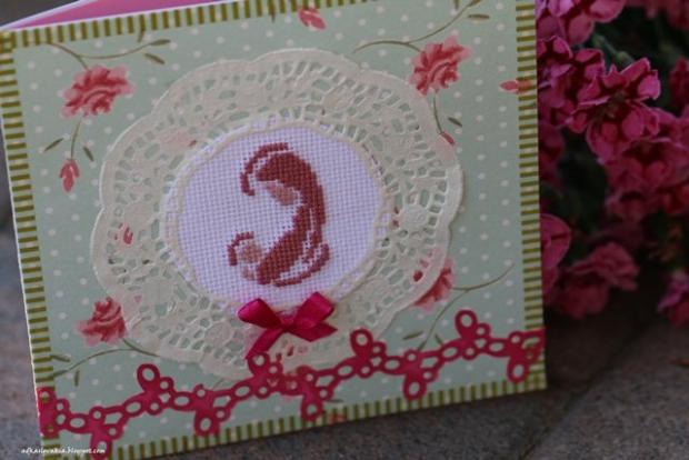 Ružová pohľadnica, Pohľadnice, Scrapbook, Quilling Ružová pohľadnica, Pohľadnice, Scrapbook, Quilling, nicolete, 1