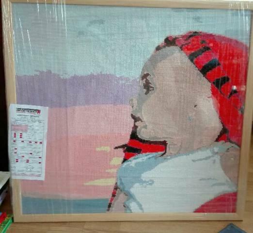 portret, Servítková technika, jancetko, 1