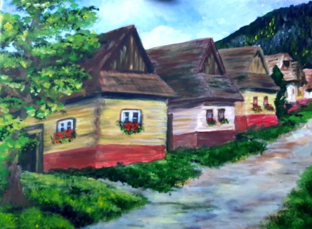 Vlkolínec, Maľovanie, Kika K., 1