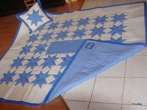 Prikrývka na manželskú posteľ, Patchwork, tinulka, 1