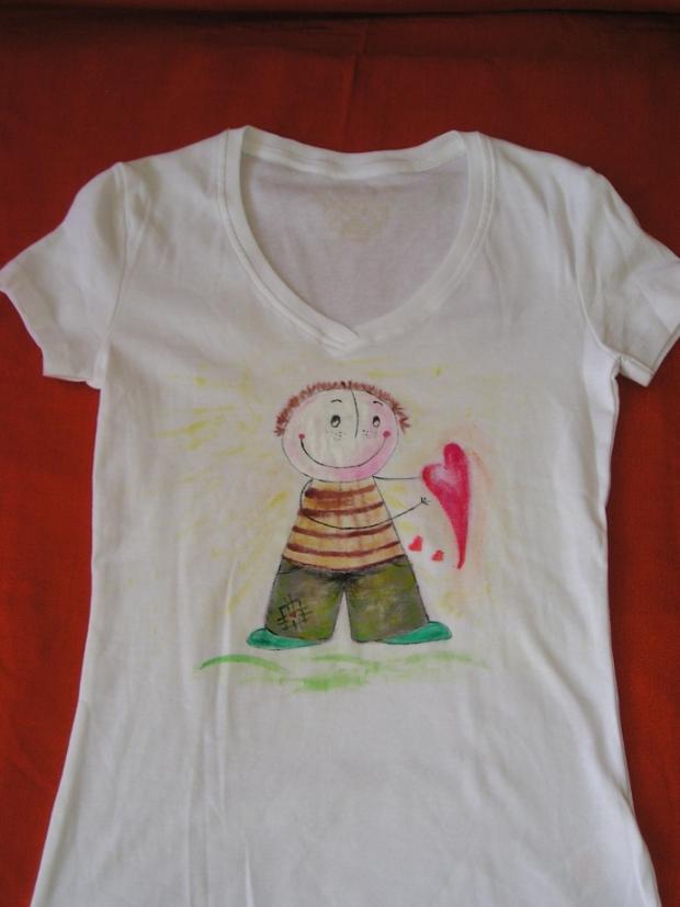 Kamarátom pre radosť, Maľovaný textil Kamarátom pre radosť, Maľovaný textil, malamargaretka, 1