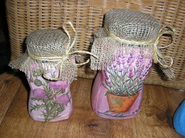 Bodliaky a levandula :-), Servítková technika, lydusha, 1