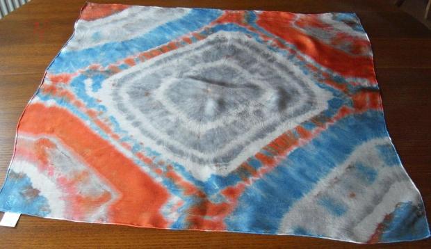 3-farebný terčík, Maľovaný textil, ZuzanaJ, 1