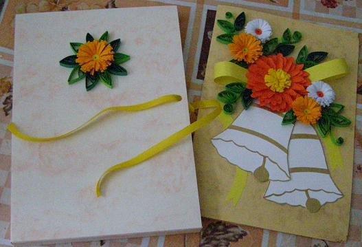 svadobná, Pohľadnice, Scrapbook, Quilling, radkasos, 1