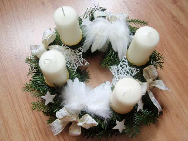 anjelský adventný veniec :o), Aranžovanie anjelský adventný veniec :o), Aranžovanie, alialis, 1