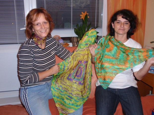 mini šiborenie II, Maľovaný textil, Gama, 1