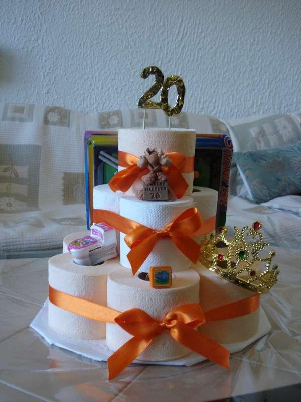 Torta z toaletného papiera, Aranžovanie, arwinka, 1