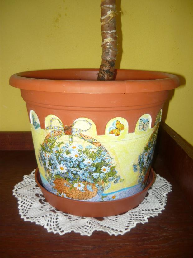 črepník trochu inak, Servítková technika, Čika, 1