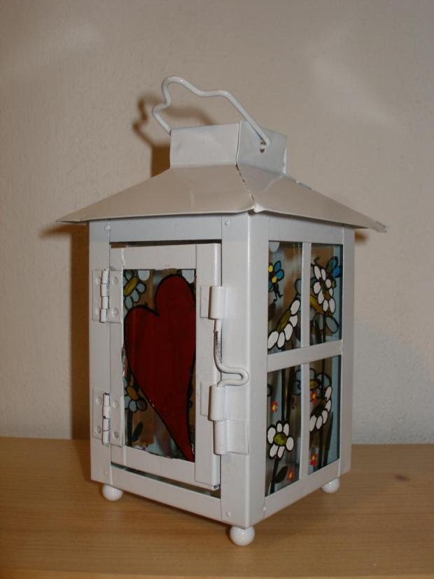 Lampášik, Na skle maľované, modralentila, 1