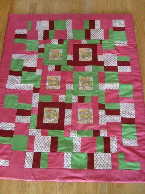 Ruzova prikryvka, Patchwork, orikrea, 1