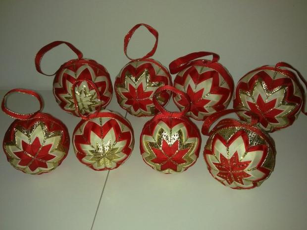 Vianocn gule od Bottky, Falošný patchwork Vianocn gule od Bottky, Falošný patchwork, Bottka, 1