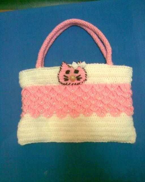 Detská háčkovaná taška Hello Kitty, Háčkovanie Detská háčkovaná taška Hello Kitty, Háčkovanie, daninka886, 1