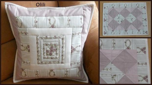 patchwork vankúš a prestieranie, Patchwork patchwork vankúš a prestieranie, Patchwork, olili, 1