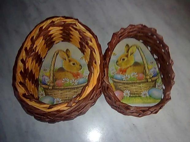 veľkonočne:-), Papierové pletenie veľkonočne:-), Papierové pletenie, mm.ella, 1