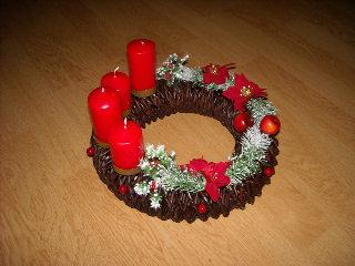 Adventný veniec , Papierové pletenie, mardžana, 1