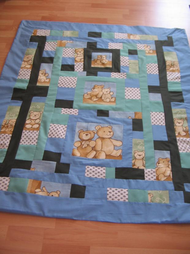 Modra prikryvka, Patchwork Modra prikryvka, Patchwork, orikrea, 1