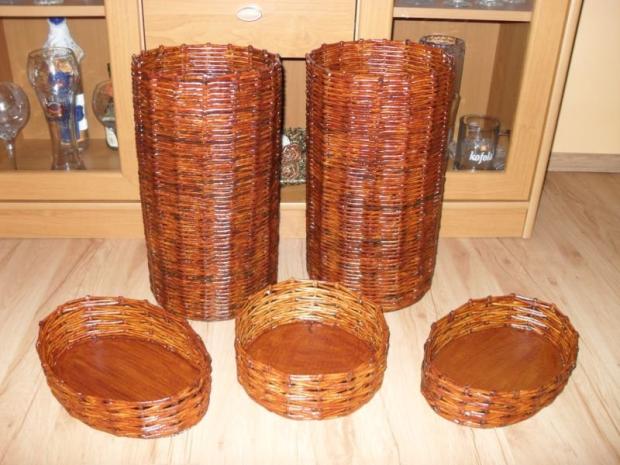 Košíky, Papierové pletenie, Marta Kobulská, 1