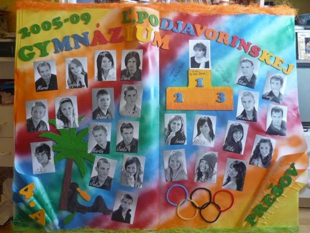 Maturitné tablo , Aranžovanie, Maja V, 1