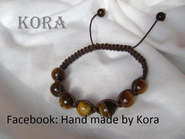 Shamballa náramok s tigrím okom, Korálky, kora3d, 1