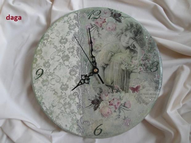 Vintage hodiny - decoupage