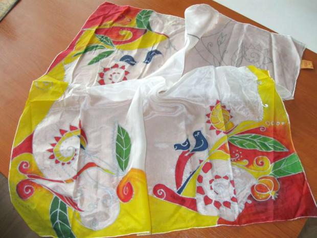 Na pobavenie, Maľovaný textil Na pobavenie, Maľovaný textil, vinička, 1