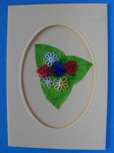 pozdrav s frivolitkovou čipkou 5, Pohľadnice, Scrapbook, Quilling pozdrav s frivolitkovou čipkou 5, Pohľadnice, Scrapbook, Quilling, Friv-Anezka, 1