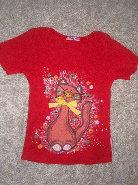 Tričko pre Tamarku...., Maľovaný textil, java, 1