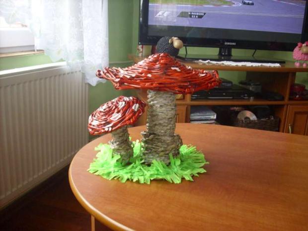Muchotrávky trochu inak, Papierové pletenie Muchotrávky trochu inak, Papierové pletenie, kpkikina, 1