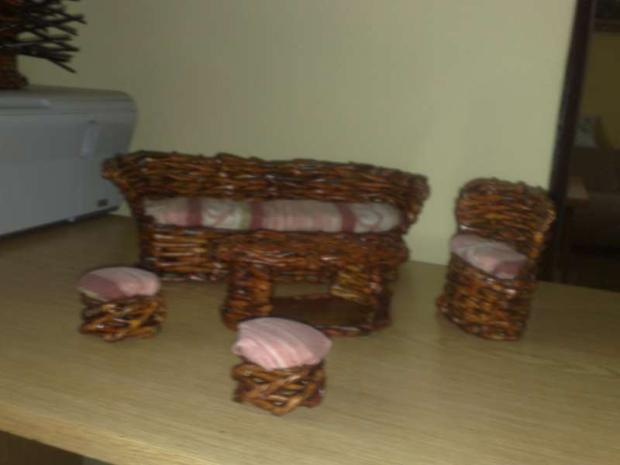 nábytok pre Barbie - obývačka, Papierové pletenie, Mery 274, 1