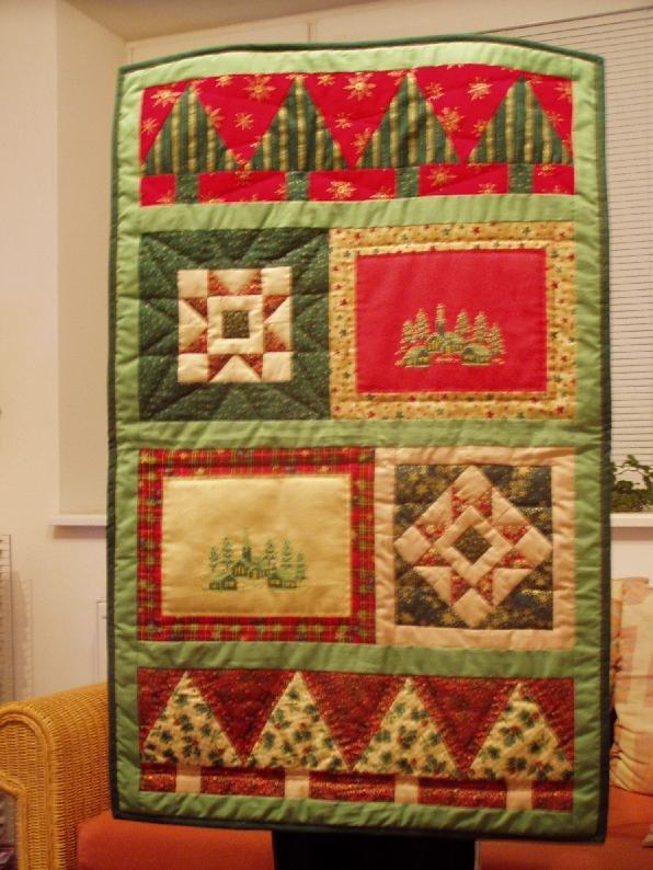 Vianočný záves 2, Patchwork, JankaV, 1