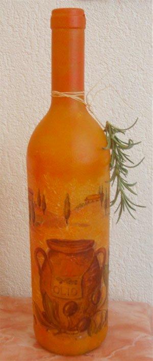 oranzova flasa olio, Servítková technika oranzova flasa olio, Servítková technika, merino, 1