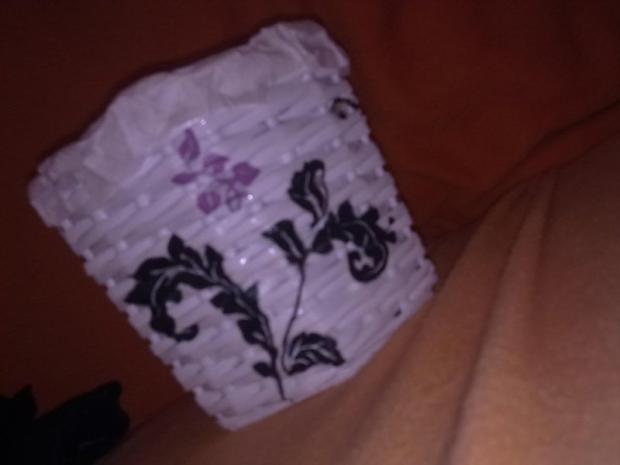 Čierno biely košík, Papierové pletenie Čierno biely košík, Papierové pletenie, Kat Ka, 1