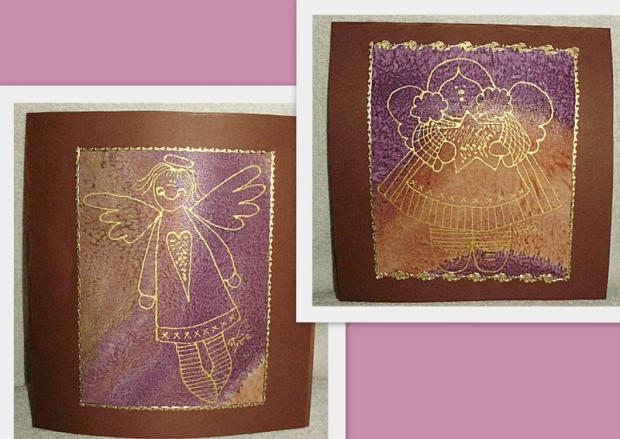 Prvé hodvábne pozdravy, Maľovaný textil, janica3331, 1
